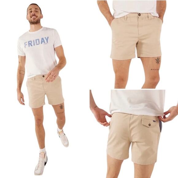 Chubbies The‎ Khakinators Everywear Performance 7" Inseam Shorts Sz XXL NEW - Picture 1 of 7